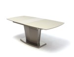 Toni asztal Edzett üveggel Cappuccino 160 cm