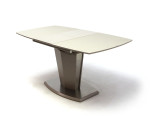 Toni asztal Edzett üveggel Cappuccino 120 cm