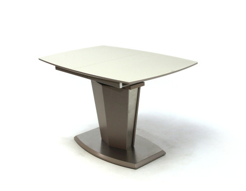 Toni asztal Edzett üveggel Cappuccino 120 cm