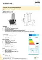 EVIDO REFLEX 60X elszívó inox/fekete üveg
