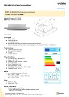 EV.SLIMLUX 60GW 60 cm elszívó Fehér 