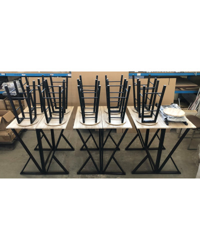 Bogi 4+1 étkező Sonoma/Fekete