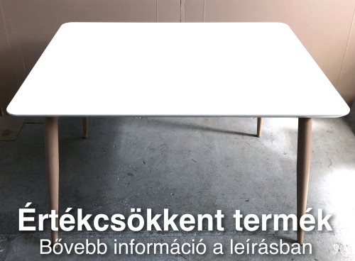 Maya asztal 120cm Bükk/Fehér