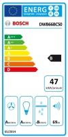 Bosch DWB66BC50 Serie 2 Kürtős páraelszívó 60cm Nemesacél