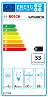 Bosch DWP64BC50 Serie 2 Kürtős páraelszívó 60cm Nemesacél