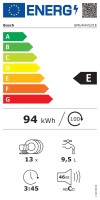 Bosch SMU4HVS31E Serie 4 Beépíthető mosogatógép