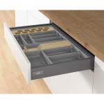Hettich fiókrendező 701-800-as fiókbelsőhöz Antracit (Méretre vágandó)