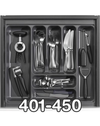 Hettich fiókrendező 401-450mm-es fiókbelsőhöz (Méretre vágandó)