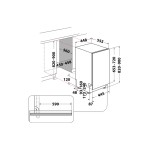 Whirpool WSIC 3M27 C beépíthető mosogatógép