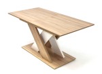 Berlin asztal Sonoma/Fehér 160 cm