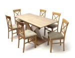Berlin asztal Sonoma/Fehér 160 cm