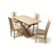 Kis Berlin asztal Sonoma/Fehér 135 cm