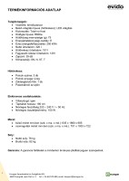 EVIDO LUNA 320B Beép. hűtő Fekete