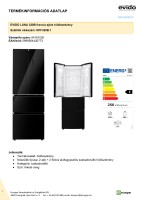 EVIDO LUNA 320B Beép. hűtő Fekete