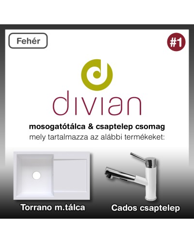 Divian mosogatótálca & csaptelep csomag #1