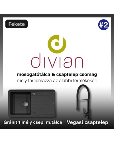 Divian mosogatótálca & csaptelep csomag #2