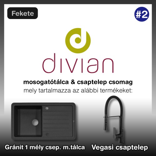 Divian mosogatótálca & csaptelep csomag #2