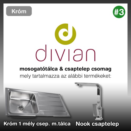 Divian mosogatótálca & csaptelep csomag #3