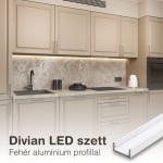 Divian LED szett Fehér profillal