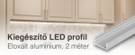 Divian kiegészítő LED profil 2m Eloxált