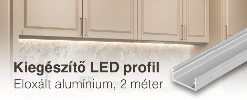 Divian kiegészítő LED profil 2m Eloxált