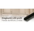 Divian kiegészítő LED profil 2m Fekete