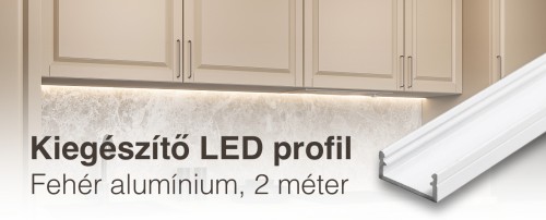 Divian kiegészítő LED profil 2m Fehér