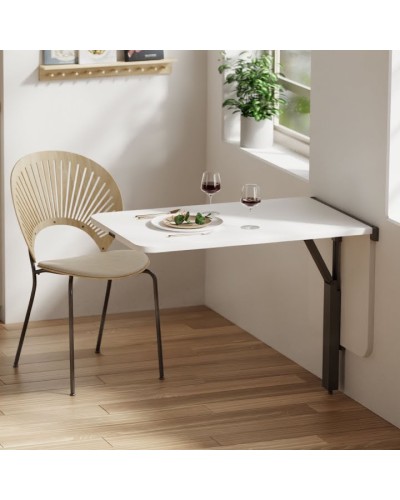 Divian lehajtható asztal 90x60cm Fekete/Fehér