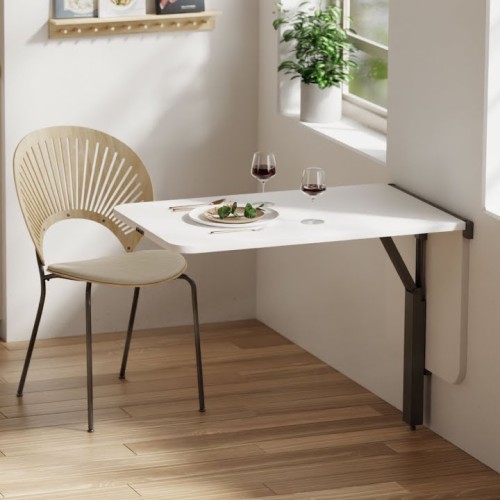 Divian lehajtható asztal 90x60cm Fekete/Fehér
