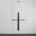 Divian lehajtható asztal 90x60cm Fekete/Fehér