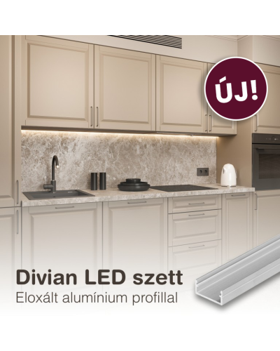 Divian LED szett Eloxált profillal