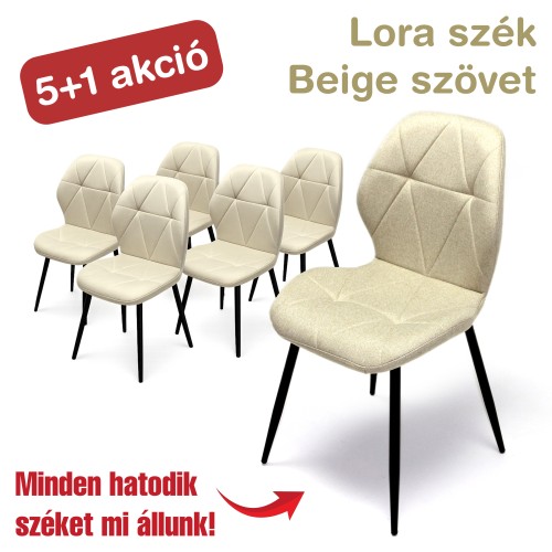 Lora szék Beige szövet (5+1 kedvezmény)