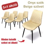 Onyx szék Beige bársony szövet (5+1 kedvezmény)