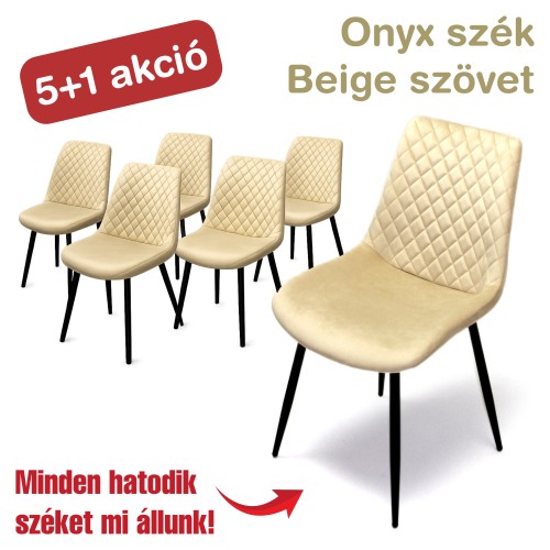 Onyx szék Beige bársony szövet (5+1 kedvezmény)