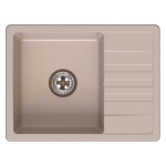 Gránit mosogatótálca 1 mély csepegtetős compact Beige