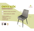 Onyx szék Sötétszürke bársony szövet