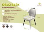 Oslo szék Cappuccino szövet