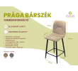 Prága bárszék Barna szövet