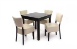Kis Berta asztal 80x80-as Wenge + 4 db Róma szék Beige/Wenge