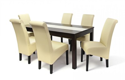 Irish asztal 180-as Wenge + 6 db Irish szék Beige/Wenge
