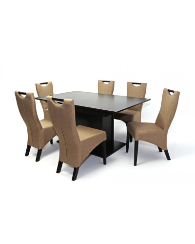 Savona asztal 160-as Wenge + 6 db Tália szék Wenge