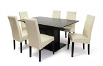 Savona asztal 160-as Wenge + 6 db Berta szék Beige/Wenge