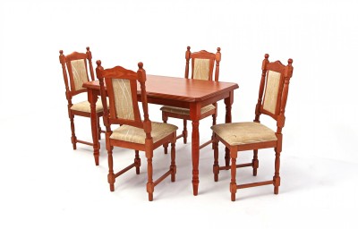 Kis Wénusz asztal 120-as Calvados + 4 db Wénusz szék Calvados