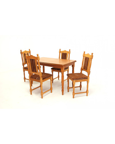 Kis Wénusz asztal 120-as Éger + 4 db Wénusz szék Éger