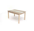 Irish asztal Sonoma/Fehér 90x135(175)cm