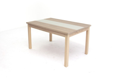 Irish asztal Sonoma/Fehér 90x135(175)cm