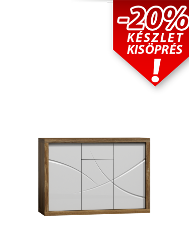 PARIS P7 Gőzölt tölgy/ Fehér 