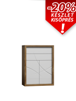 PARIS P9 Gőzölt tölgy/ Fehér 