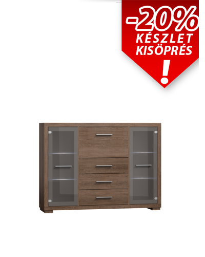 Vegas system V-8 Üveges Komód