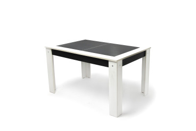 Alina asztal Bianco/Néró 135(170)x90  